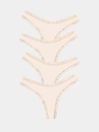 Stripe & Stare Thong Four Pack Briefs Stripe & Stare 