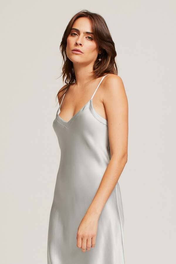 GINIA SILK MIDI SLIP SILKS Ginia 
