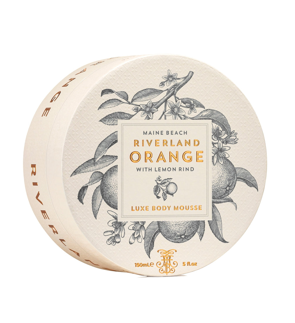 LUXE BODY MOUSSE RIVERLAND ORANGE MAINE BEACH SELFCARE Brief Affairs 