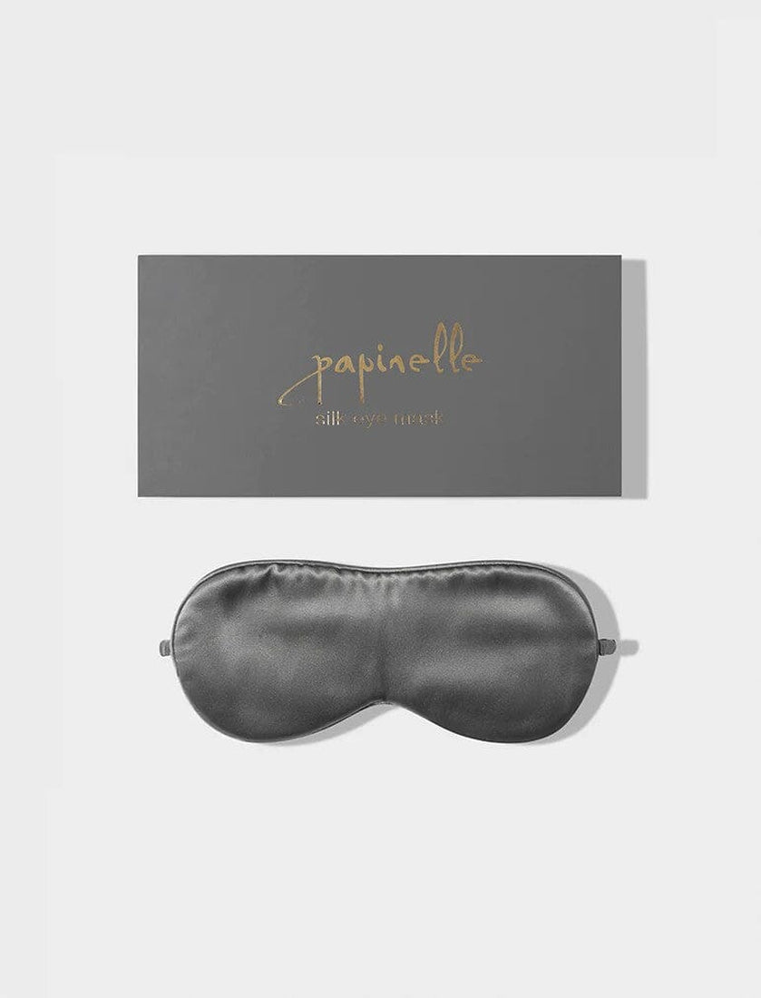 PAPINELLE SILK EYE MASK BOXED SLATE ACCESSORIES Papinelle 